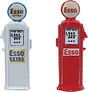 Deluxe Custom Gas Pumps - Painted -- Esso pkg(2)