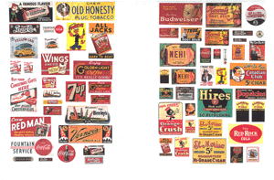 Signs/Posters -- Saloon & Tavern Posters/Signs II 1930s-50s (62 Signs)