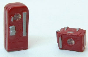 Custom Soda Machine Set -- Dr. Pepper 1 Upright, 1 Chest Style