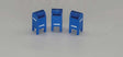 Post-1955 Custom U.S. Street Mailbox -- Blue pkg(3)