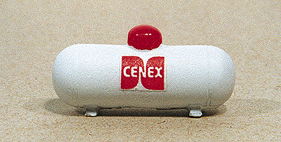 Custom Small Propane Tank -- White assorted