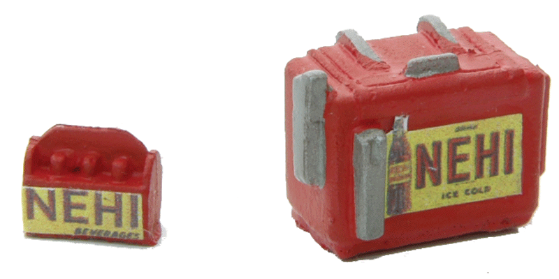 Custom Chest Type Soda Machine w/Case -- Nehi
