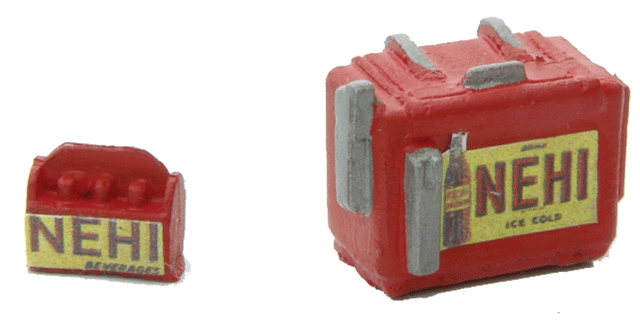 Custom Chest Type Soda Machine w/Case -- Nehi