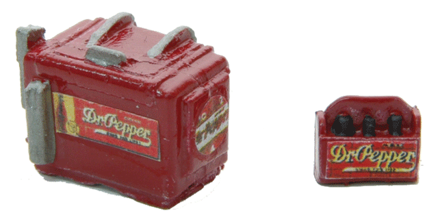 Custom Chest Type Soda Machine w/Case -- Dr. Pepper