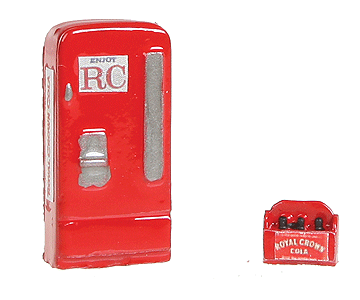 Upright Soda Machine w/Case -- Royal Crown RC Cola