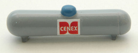 Custom Large Propane Tank -- Gray, Blue