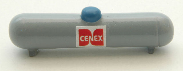 Custom Large Propane Tank -- Gray, Blue