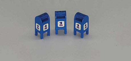 Custom U.S. Mail Street Mailbox 3-Pack -- 1971-1992 (blue)