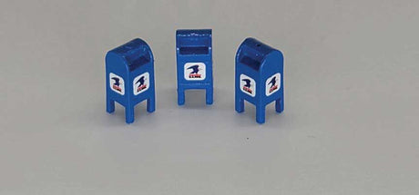 Custom U.S. Mail Street Mailbox 3-Pack -- 1992-1993 (blue)