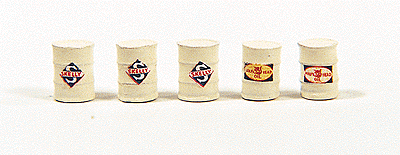 Custom Barrels -- Gas Station, white