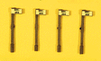 Custom Railroad Right-of-Way Signs -- Section Sign Set - Pole Style pkg(4)