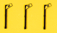 Custom Railroad Right-of-Way Signs -- High Speed Signs 40, 55 & 70MPH - Angled Style pkg(3)