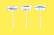 Custom Railroad Right-of-Way Signs -- No Clearance Man on Top of Car pkg(3)