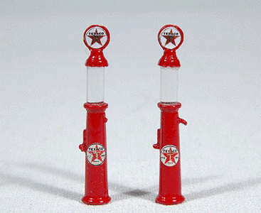 Custom Gravity-Feed Gas Pump -- Texaco pkg(2)