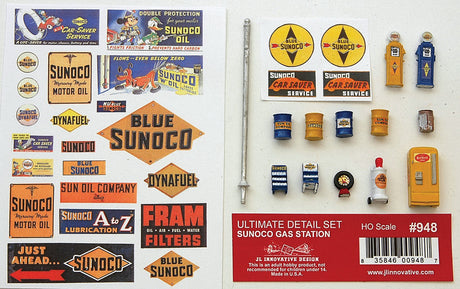 Decorated Ultimate Detail Set -- Flying A Gas Station