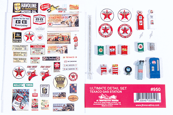 Decorated Ultimate Detail Set -- Texaco Gas Station