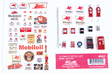 Decorated Ultimate Detail Set -- Mobil Gas Station