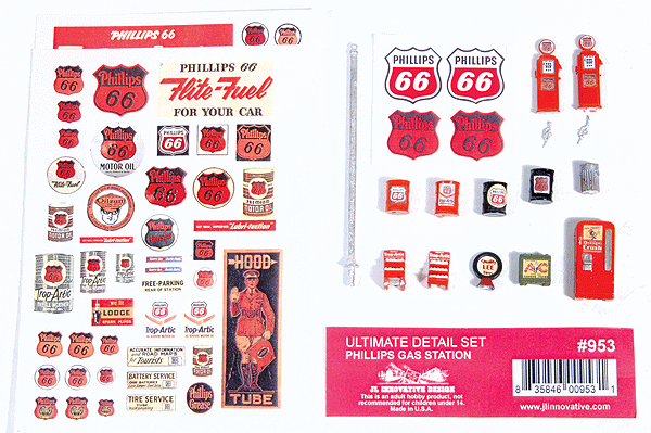 Decorated Ultimate Detail Set -- Phillips 66 Gas Station