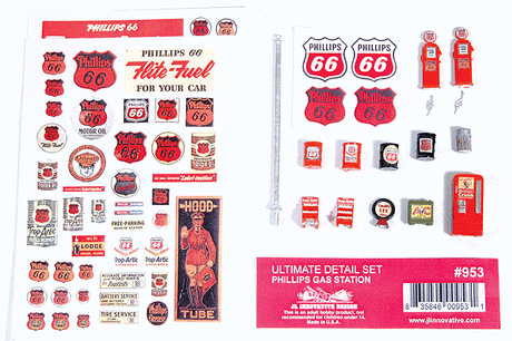 Decorated Ultimate Detail Set -- Phillips 66 Gas Station