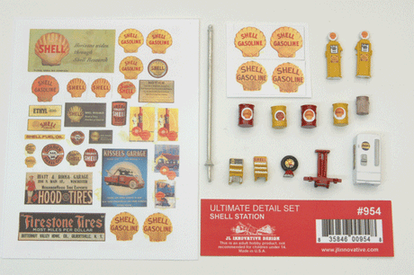 Decorated Ultimate Detail Set -- Shell Gas Station