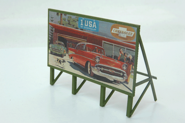 1950s Automobile Custom Billboard - Assembled