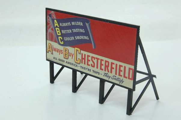 1940s Tobacco Custom Billboard - Assembled