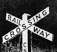 Canadian Grade Crossing Signs pkg(10)