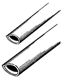 Streamline Aluminum Tube - 36"  91.4cm Long -- 1/4"  .64cm Diameter