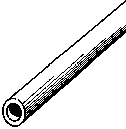 Brass Tube -- 36" Round, .014" Wall Thickness, 1/16" Diameter