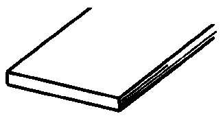 Brass Sheet - 4 x 10"  10.2 x 25.4cm -- .005"  .013cm