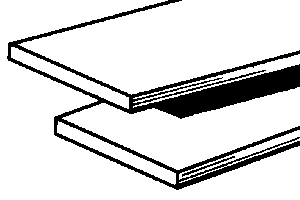 Aluminum Sheet - 4 x 10"  10.2 x 25.4cm -- .016"  .04cm