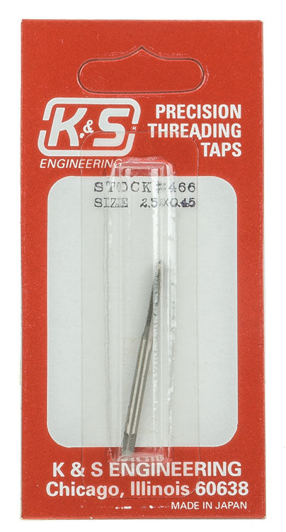 Metric Threading Tap -- 2.5mm