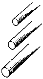 Music Wire - 36" Long -- .039" Diameter pkg(4)