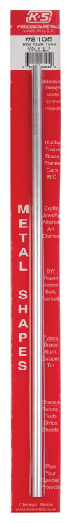 Aluminum Tube - 12"  30cm Long -- 7/32"  5.56mm OD