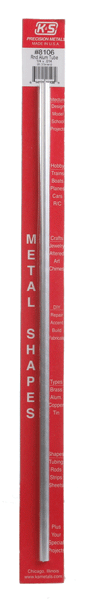 Aluminum Tube - 12"  30cm Long -- 1/4"  6.35mm OD