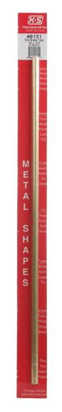 Brass Tube - 12"  30cm Long -- 1/4"  6.35mm OD