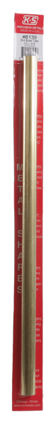 Brass Tube - 12"  30cm Long -- 1/2"  12.7mm OD