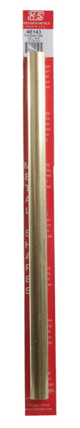 Brass Tube - 12"  30cm Long -- 5/8"  15.88mm OD
