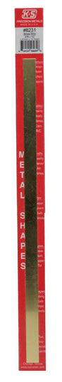 Brass Strip -- 12 x 1/2"  300 x 12.7mm, .016"  .41mm Thick
