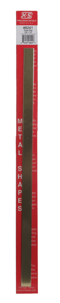 Brass Strip -- 12 x 1/2"  300 x 12.7mm, .032  .81mm Thick