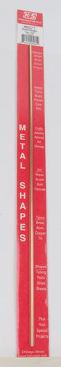 Hexagonal Brass Tube - 12" 30cm Long -- 3/32"   2.38mm OD