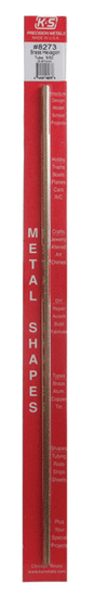 Hexagonal Brass Tube - 12" 30cm Long -- 5/32"   4mm OD