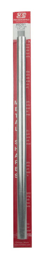 Aluminum Tube - 12" 30cm Long -- 9/16"  14.29mm OD .029"  .74mm Thick Wall