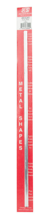 Solid Aluminum Rod - 12" 30cm Long -- 1/4"  6.35mm Diameter