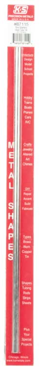 Stainless Steel Tube - 12"  30cm Long -- 1/4"  6.35mm OD, 22 Gauge Thick Wall