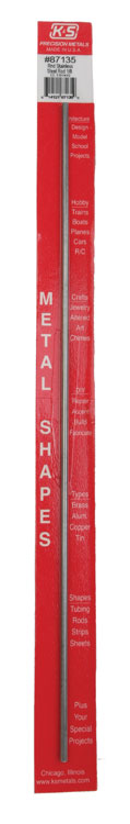 Stainless Steel Rod - 12"  30cm Long -- 1/8"  3.18mm Diameter