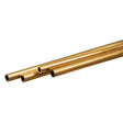 Round Brass Tube -- .12"  3mm OD 0.45mm Wall x 300mm Long pkg(4)