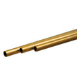 Round Brass Tube -- .16"  4mm OD 0.45mm Wall x 300mm Long pkg(3)