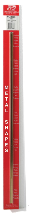 Brass Channel 3/16" 300mm