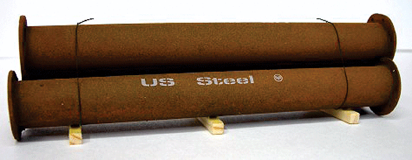 Large Flanged Pipe Load -- US Steel (rusty)
